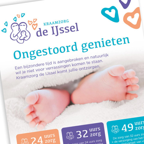 Flyer kraamzorg deijssel